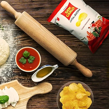 Чипсы San Carlo Классические, 180г x 16 шт