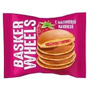 Бисквит Basker Wheels Панкейк с малиновой начинкой, 36г