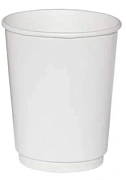 Стакан одноразовый DW9 белый, 260мл, бумажный, для горячих напитков, 25шт/уп