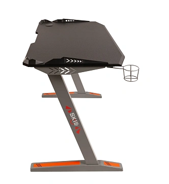 Стол компьютерный игровой CTG-003 Черный/Серый 1200х600х750 SKILLL