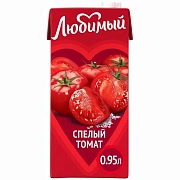 Нектар Любимый Спелый томат, с морской солью, 950мл
