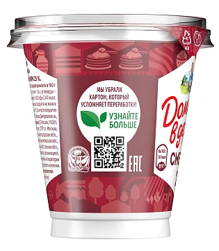 Сметана Домик в деревне 25%, 300г