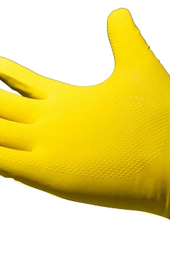Перчатки: резиновые латексные MITRA XL с хлопковым напылением (пар)