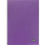Бизнес-тетрадь А4 96л Attache Metallic Фиолет клетка, греб, картон, фольга