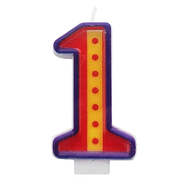 Свеча-цифра 1 Fiolento Friendly Birthday