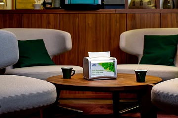 Диспенсерные салфетки Tellus (tork) Xpressnap N4 16x23см, белые, 2 слоя, 200шт, 10844 (10840)