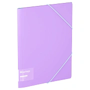 Папка на резинке Berlingo 'Haze' А4, пластик, 600мкм, сиреневая, софт-тач