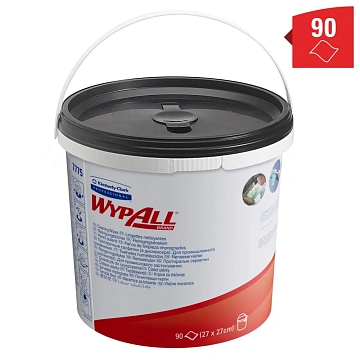 Протирочные салфетки Kimberly-Clark WypAll 7775, в ведре, 90шт, зеленые
