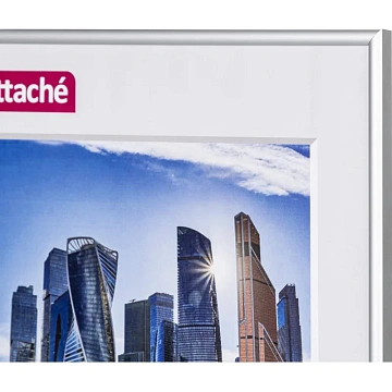 Рамка А3 30x42 см Комус/ATTACHE металлический багет 9мм серебристая