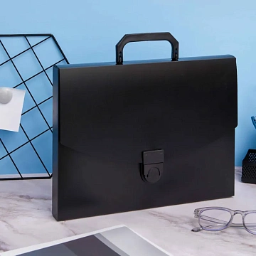 Папка-портфель пласт. ATTACHE A4/06 30мм черный