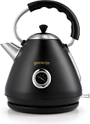 Чайник электрический Gorenje K17CLBK черный, 1.7л, 2200Вт