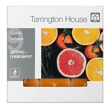 Tarrington House Свеча Чайная ароматическая Цитрус & грейпфрут, 9шт