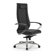 Кресло руководителя Метта L1-18K Infinity черный, экокожа, крестовина хром