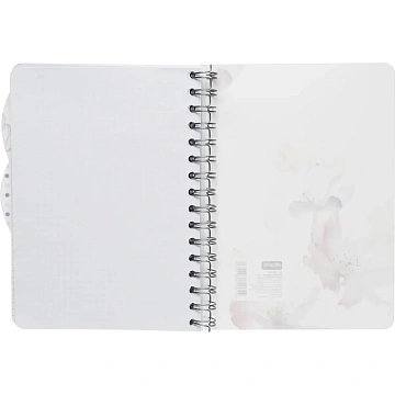Бизнес-тетрадь А5,140л,кл,сп,пласт Attache Selection Flower Dreams I Choose