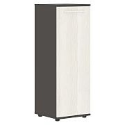 Шкаф средний узкий EMCS 42.1 Ясень Траун/Белый/Мокко 426х430х1199 EDIS