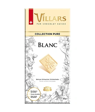 Шоколад Villars Ваниль, белый, 100г
