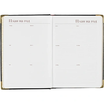 Ежедневник недатированный А5+, 145х205,Sidney Nebraska,чер,з.уг 3-128/17