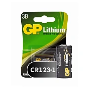 Батарейка GP Lithium CR123AE, литиевая 1 шт., блистер, 3В, CR123AE-2CR1