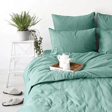 Наволочка Verossa Melange Emerald, 50 х 70см