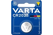 Батарейка Varta Electronics CR2025, литиевая, 1шт