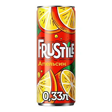 Напиток Frustyle газированный апельсин, 330мл