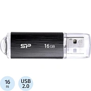 Флеш-память Silicon Power Ultima U02, 16Gb, USB 2.0, чер, SP016GBUF2U02V1K