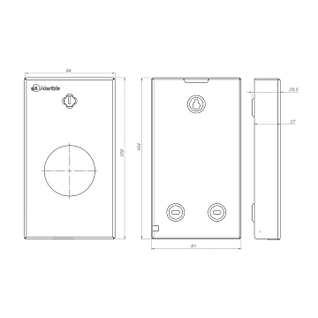Диспенсер для гигиенических пакетов Merida Stella R GSA002.R, Anti Finger, металлический