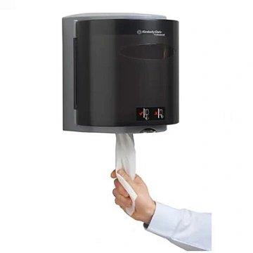 Диспенсер для протирочных материалов в рулонах Kimberly-Clark Industry 7928, черный, 26х31х24см