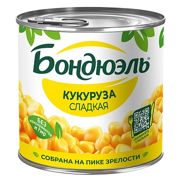 Куруза Bonduelle сладкая, 340г