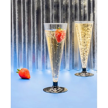 Бокал одноразовый д/шамп,Комус 180 мл прозрачн.,ПС 6шт./уп