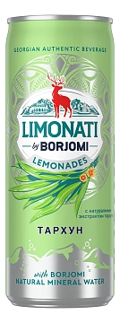 Лимонад Limonati by Borjomi Тархун газированный, 330мл