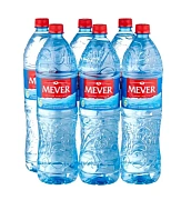 Вода Mever природная минеральная негазированная, 1.5л x 6 шт