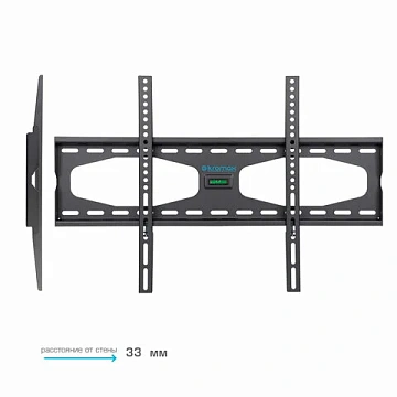 Кронштейн-крепление для ТВ настенный KROMAX STAR-11, VESA 75-600/400, 32-65', 0 степеней свободы, до