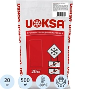 Реагент противогололёдный 20 кг UOKSA 'Актив', до -30°C, хлорид кальция + минеральной соли, мешок