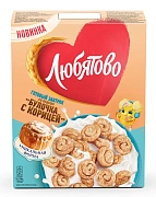 Завтрак готовый Любятово булочка с корицей, 190г