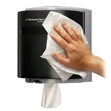 Диспенсер для протирочных материалов в рулонах Kimberly-Clark Industry 7928, черный, 26х31х24см
