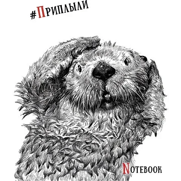 Тетрадь А5, 48 л., ПЗБМ, скоба, клетка, Soft Touch, выборочный лак, 'Черно-белые звери' (5 видов), 0
