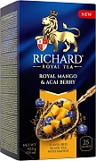Чай черный Richard манго и ягоды асаи (1.7г x 25шт), 42.5г