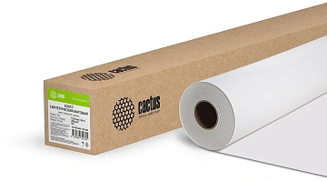 Холст Cactus CS-MC260-152430 A0+ 1524мм-30м/260г/м2/белый матовое синтетика для струйной печати втул