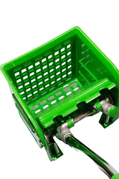 Тележка уборочная Vclean 20л, зеленая, с отжимом, IN0671