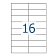 Этикетки самоклеящиеся Avery Zweckform 3484, белые, 105х37мм, 16шт на листе А4, 100 листов