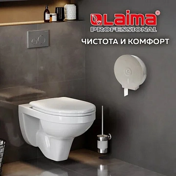 Диспенсер для туалетной бумаги LAIMA PROFESSIONAL BASIC (Система T2) малый, нержавеющая сталь, матов