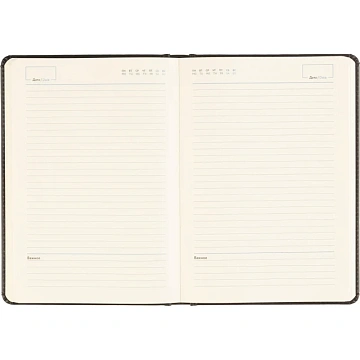 Ежедневник недатированный ATTACHE Classic А5, 140х200мм, 136л, черный
