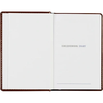 Ежедневник недатированный коричневый,А6,100x150, 320стр,Agenda