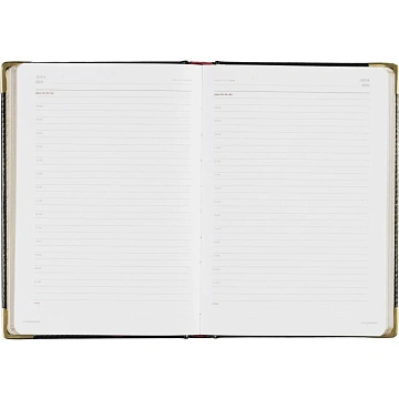 Ежедневник недатированный А5+, 145х205,Sidney Nebraska,чер,з.уг 3-128/17