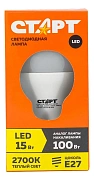 Лампа светодиодная Старт E27 Led 15Вт теплый свет