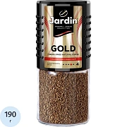 Кофе растворимый JARDIN 'Gold' 190 г, стеклянная банка, сублимированный, 1667-06