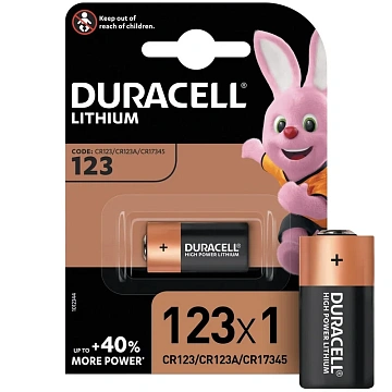 Батарейка DURACELL CR123 литий для фотоапп. бл/1шт