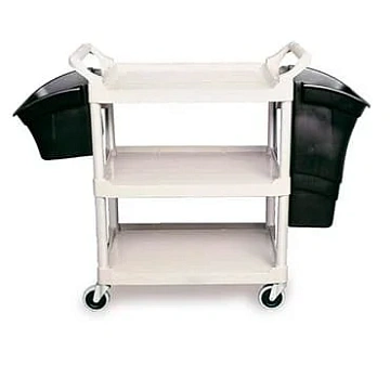 Навесной бак для мусора Rubbermaid 30.3л, для тележек X-Tra, черный, FG335388BLA