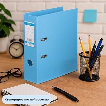 Папка-регистратор Strong Line 70мм,небесн-голуб,ПБП2,карм.кор